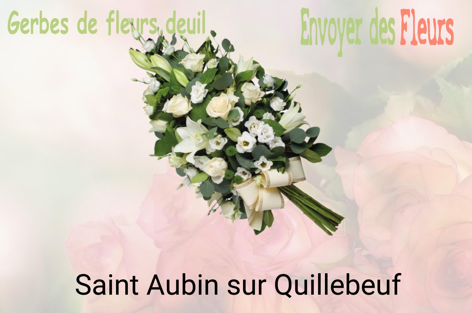Gerbe de fleurs de deuil livrée à Saint-Aubin-sur-Quillebeuf